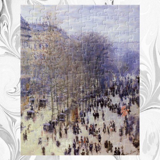 Quebra-cabeça Boulevard des Capucines, por Claude Monet, Belas A (Criador carregado)