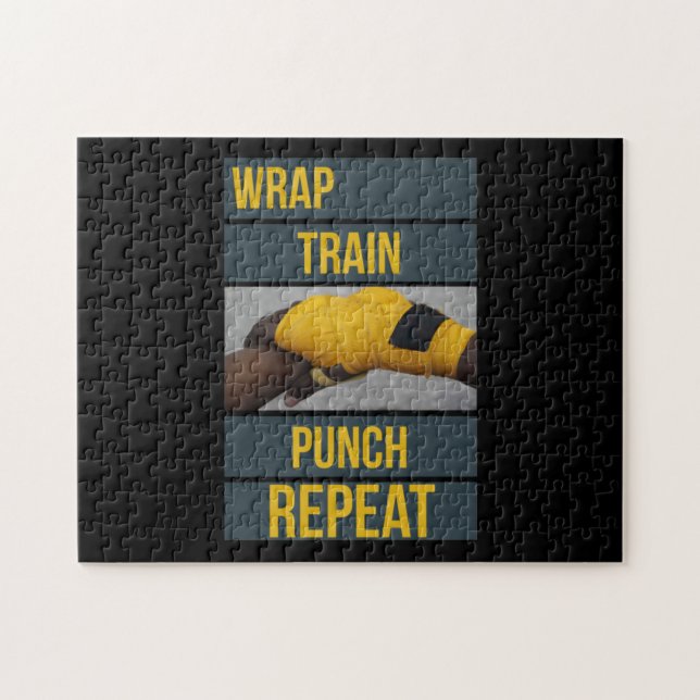 Quebra-cabeça Boxer Boxer Training Cote Wrap Train Repetir (Horizontal)