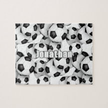 boys girls soccer balls pattern personalized