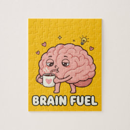Quebra-cabeça Brain Fuel: Morning Coffee Motivation Cartoon