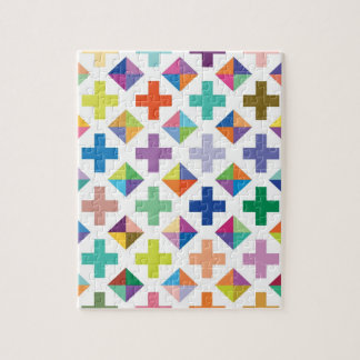 Quebra-cabeça branco do diamante