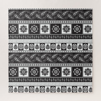 Quebra-cabeça Branco preto étnico: Padrão de Eterno