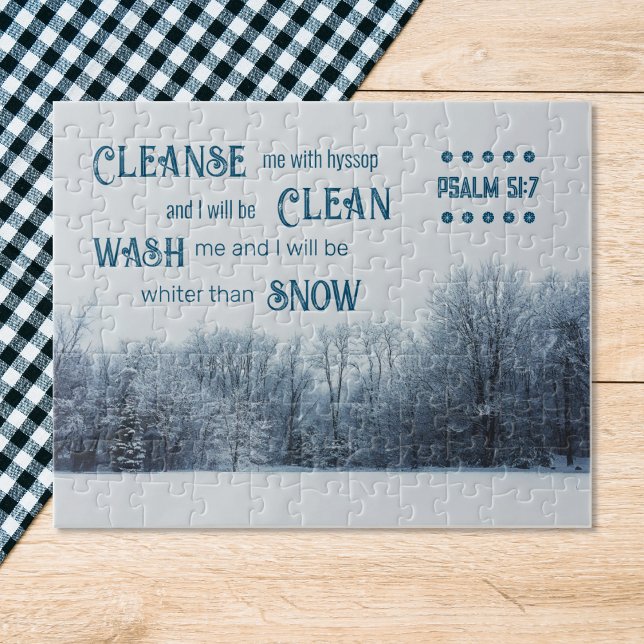 Quebra-cabeça Branco que neve, verso bíblia (Criador carregado)