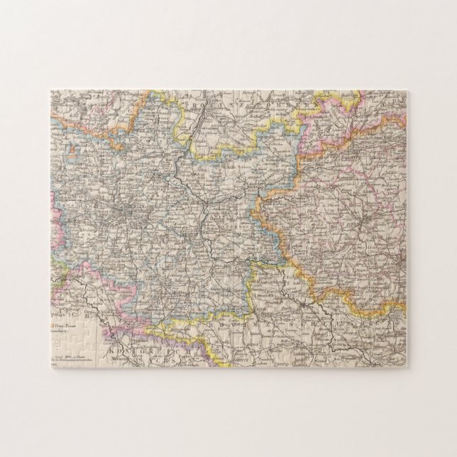 Quebra-cabeça Brandeburgo, Mapa Atlas de Posen (Horizontal)