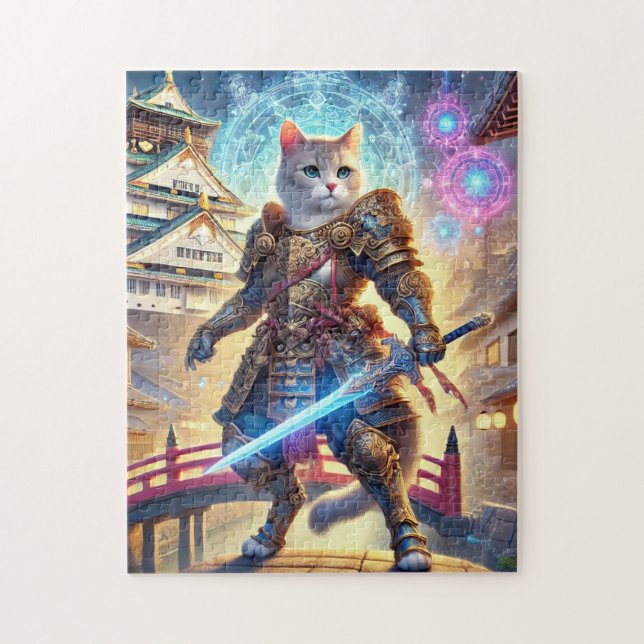 Quebra-cabeça Brave Hero Cat of Fantasy Osaka Castle Town (Vertical)