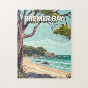 Quebra-cabeça Bremer Bay Austrália - Viagem Art Vintage