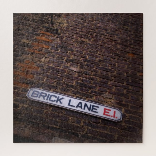 Quebra-cabeça Brick Lane - London Street Sign - 20x20 - 676 pcs (Vertical)