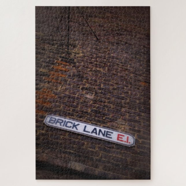 Quebra-cabeça Brick Lane - London Street Sign - 20x30 - 1014 pcs (Vertical)