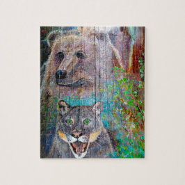 Quebra-cabeça Bridge Pier Art Oregon.