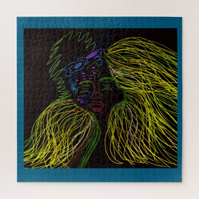 Quebra-cabeça Bright Colored Puppet Jigsaw Puzzle (Vertical)