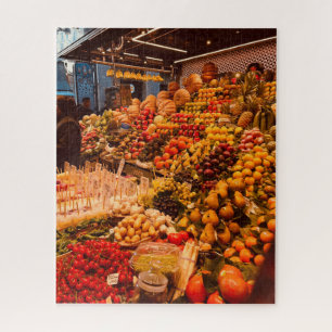 Quebra-cabeça Bright Colorors Farmers Market Barcelona