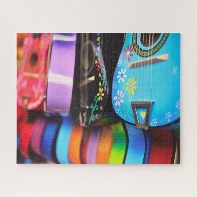 Quebra-cabeça Bright Festive Musical Guitars (Horizontal)