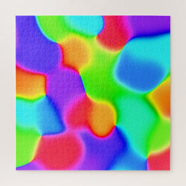 Quebra-cabeça brilhante do arco-íris (Vertical)