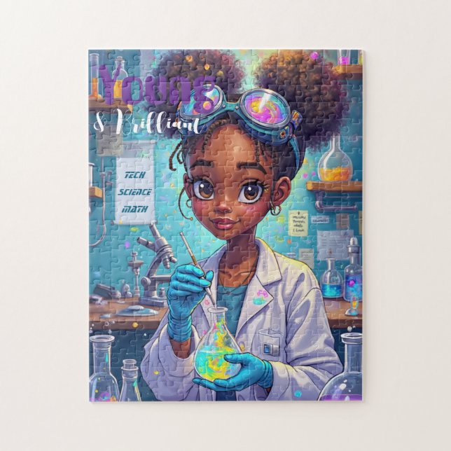 Quebra-cabeça Brilliant Young Scientist (Vertical)