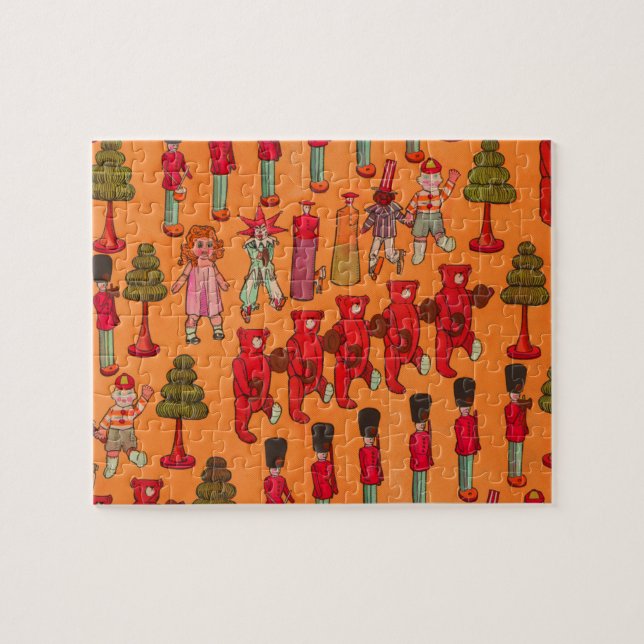 Quebra-cabeça Brinquedos de Natal Brincadeiras (Horizontal)