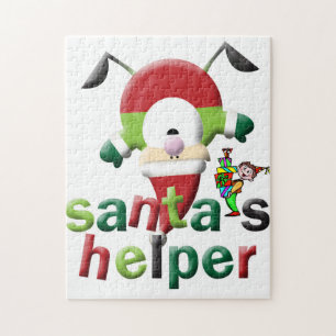 Quebra-cabeça Brinquedos de Papai noel de Natal Feliz