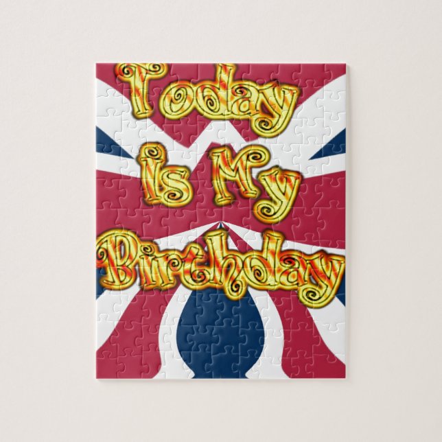 Quebra-cabeça British Birthday dá Impressão de arte (Vertical)