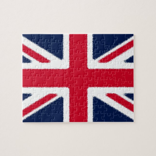 Quebra-cabeça British Flag Pop Art European Travel (Horizontal)