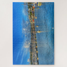 Quebra-cabeça Brixham Marina: Sunny Devon Harbor & Seagull View