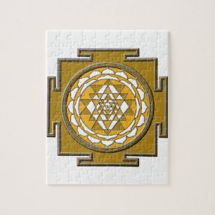 Quebra-cabeça Bronze de Sri Yantra