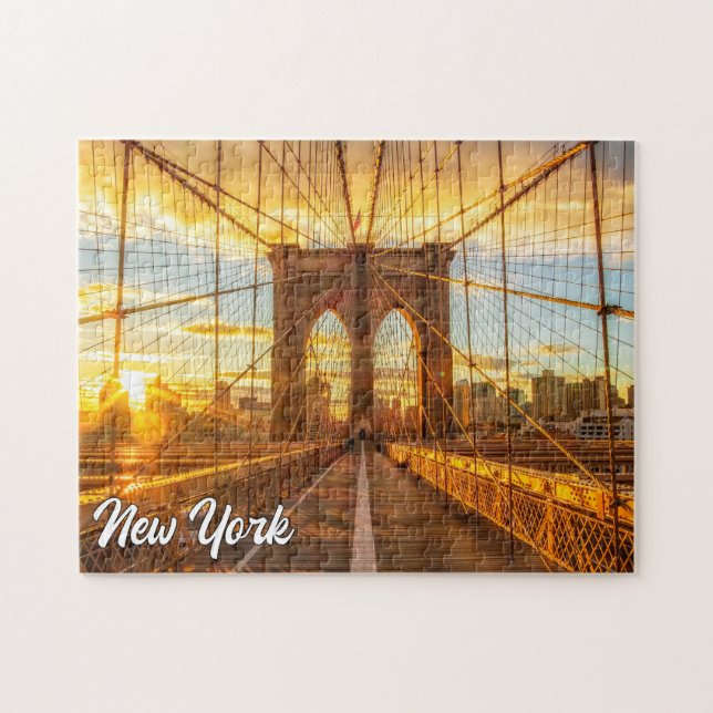 Quebra-cabeça Brooklyn Bridge, Nova Iorque, Estados Unidos (Horizontal)