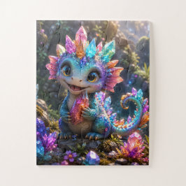 Quebra-cabeça Broto de Cristal – Arte Fantástica de Dragão de Cr