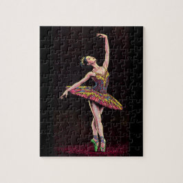 Quebra-cabeça Brown Tutu Ballerina Puzzle – Stunning Dance Art w
