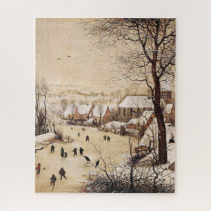 Quebra-cabeça Bruegel, o Velho - Paisagem de inverno,