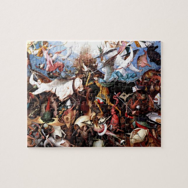 Quebra-cabeça Bruegel's "The Fall Of The Rebel Angels" (1562) (Horizontal)