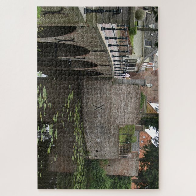Quebra-cabeça Brug, Dutch village  (Vertical)