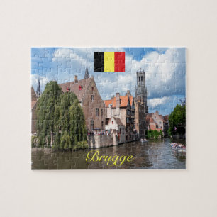 Quebra-cabeça Bruges medieval - pro foto