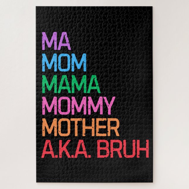 Quebra-cabeça Bruh antes conhecido como presente de mamãe dia de (Vertical)