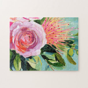 Quebra-cabeça Brushy Floral I