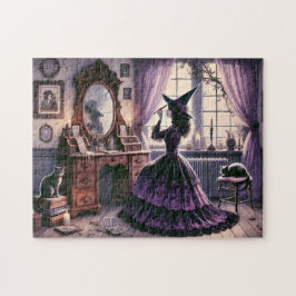 Quebra-cabeça Bruxa Antiquada na Academia Vanity Gothic