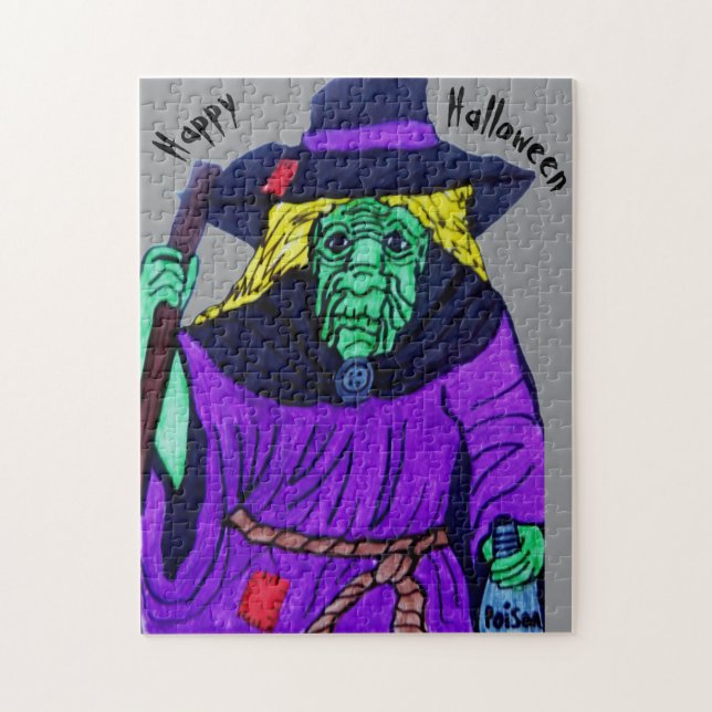 QUEBRA-CABEÇA BRUXA DE HALLOWEEN PUZZLE (Vertical)