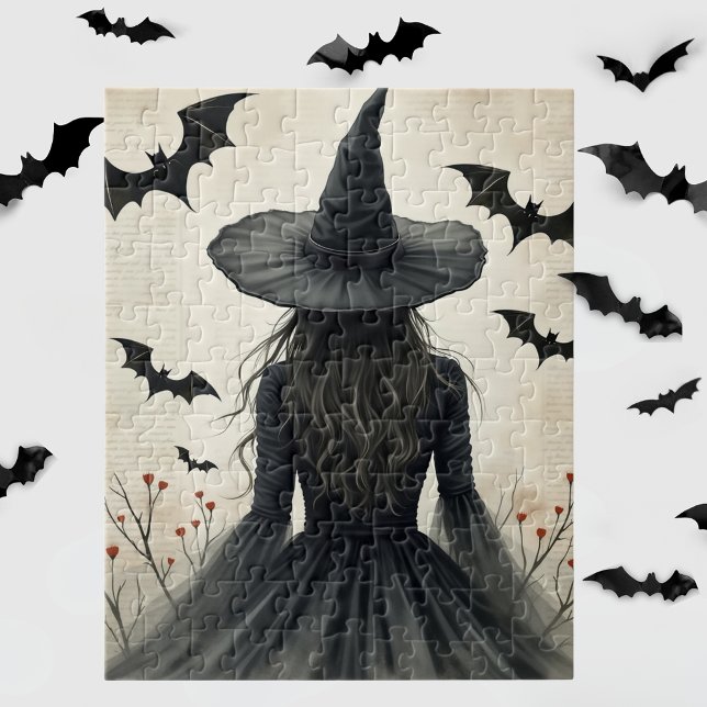 Quebra-cabeça Bruxa Encantadora de Halloween (Criador carregado)
