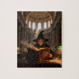 Quebra-cabeça Bruxa na Biblioteca
