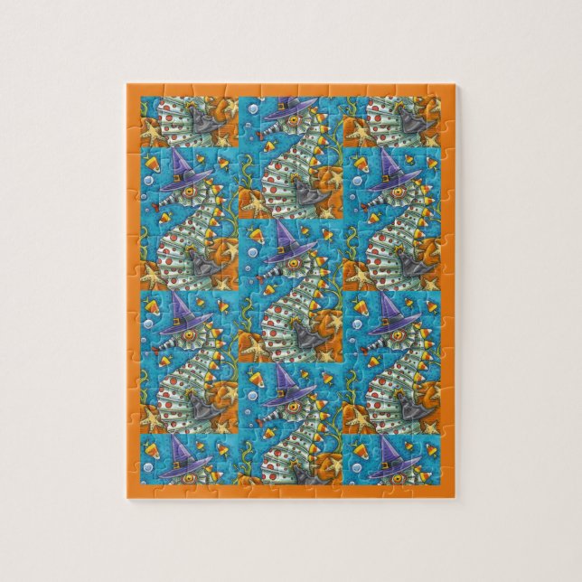 QUEBRA-CABEÇA BRUXAS DE MAR DE CANDY, SOB O CAMPO MARÍTIMO (Vertical)