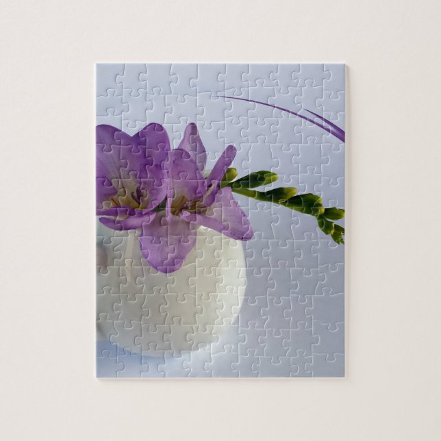 Quebra-cabeça buchas de freesia púrpura (Vertical)