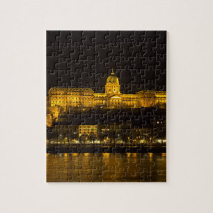 Quebra-cabeça Buda Castle Hungria Budapeste à noite