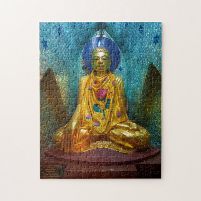 Quebra-cabeça Buda em Nicho Ornamentado (Vertical)