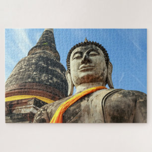 Quebra-cabeça Buda Grande em Ayutthaya, Tailândia