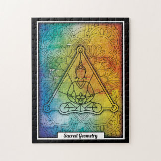 Quebra-cabeça Buda Personalizada de Geometria Sagrada