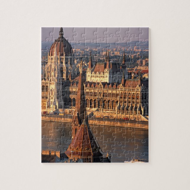 Quebra-cabeça Budapest, Hungria, Rio Danúbio, Parlamento (Vertical)