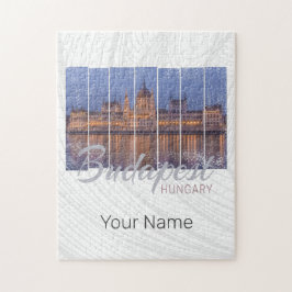 Quebra-cabeça Budapest Parlamento Hungria Vintage Panorama