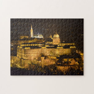 Quebra-cabeça Budapest, Royal Palace (castelo de Buda) na noite
