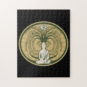 Quebra-cabeça Buddha sob a árvore de Bodhi
