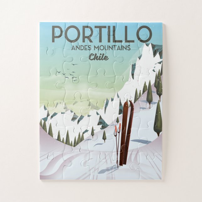 Quebra-cabeça Buenos Aires, poster de viagens da Argentina (Vertical)