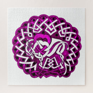 Quebra-cabeça Búfalo Céltico/design bisonte a rosa