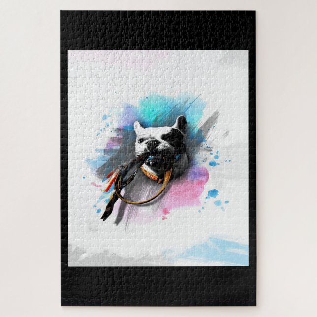 Quebra-cabeça Buldogue (Vertical)